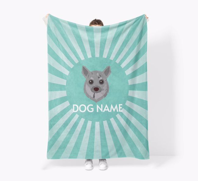 'Spotlight' - Personalized {breedFullName} Blanket: Premium Sherpa Fleece